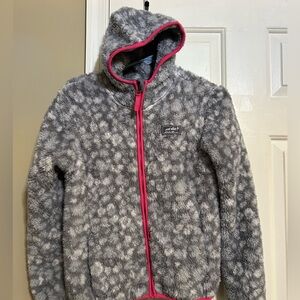 Eddie Bauer girls fleece zip up jacket size 10/12
